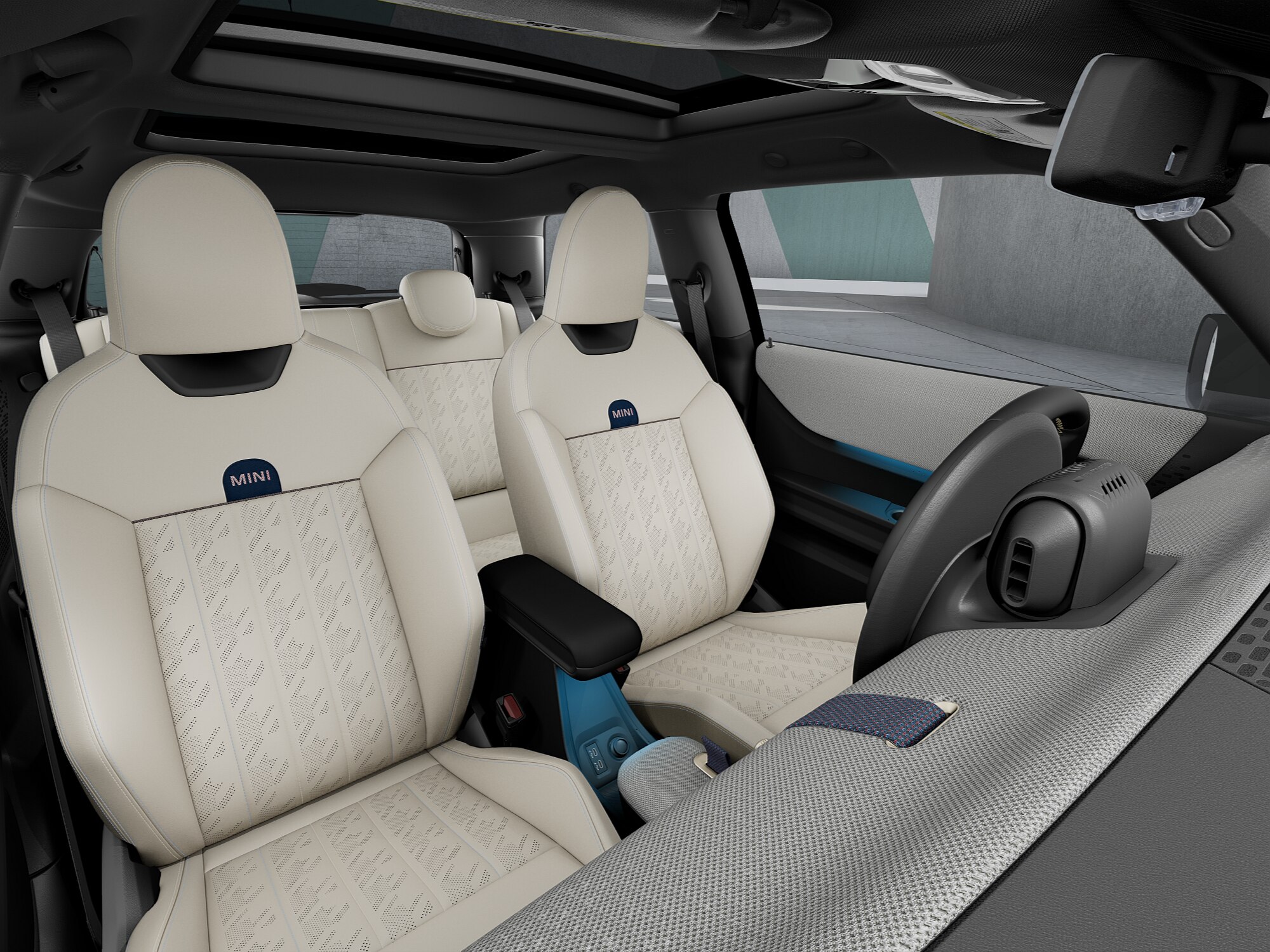 MINI Cooper Vescin Beige front seats and cabin